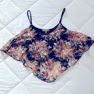 Floral crop top.